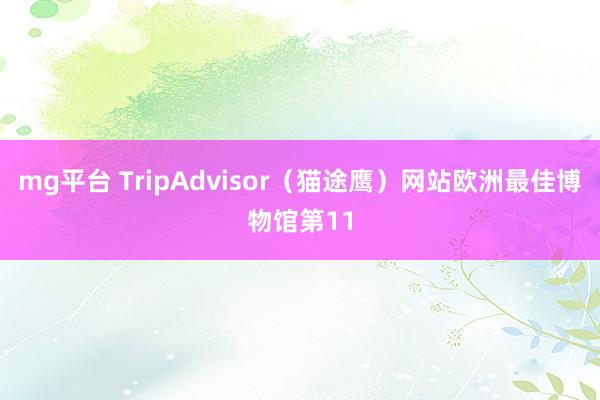 mg平台 TripAdvisor(猫途鹰)网站欧洲最佳博物馆第11