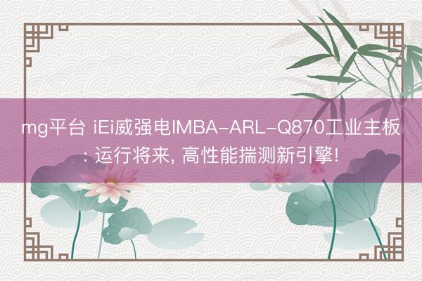 mg平台 iEi威强电IMBA-ARL-Q870工业主板: 运行将来， 高性能揣测新引擎!